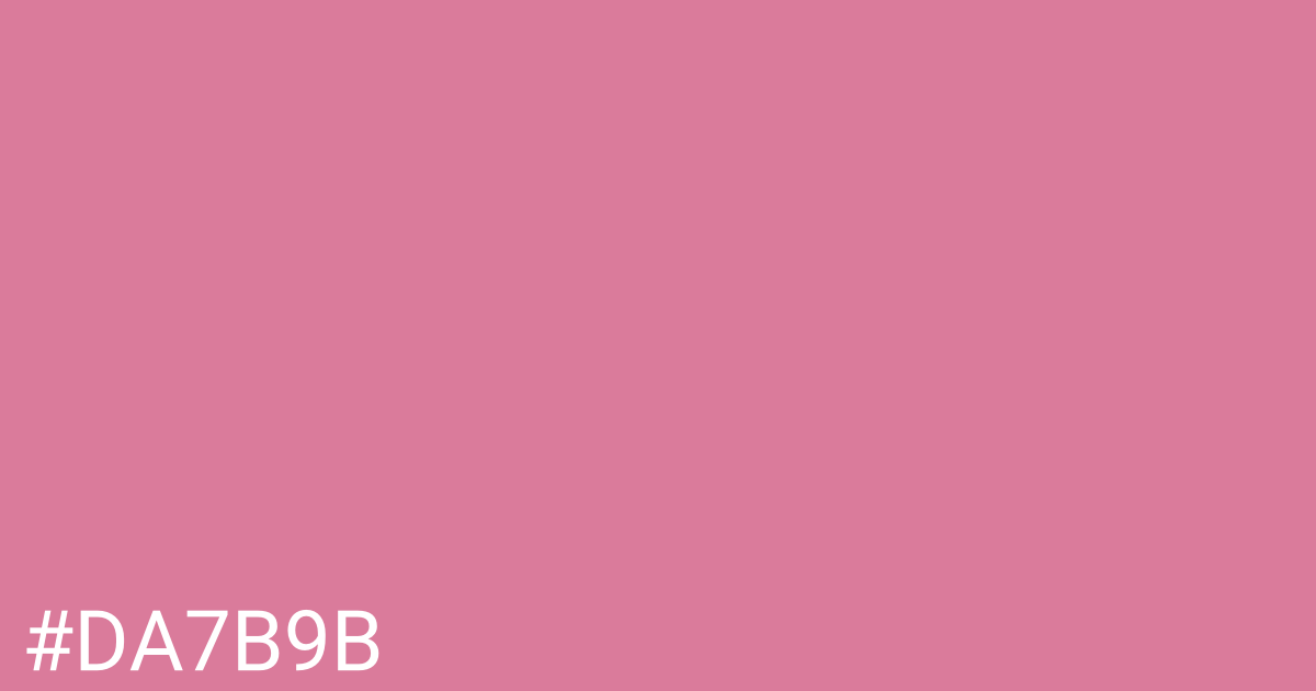 Hex color #da7b9b graphic