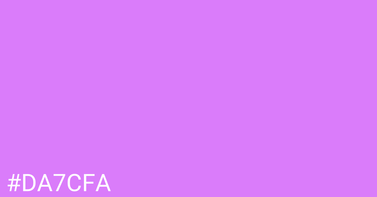 Hex color #da7cfa graphic