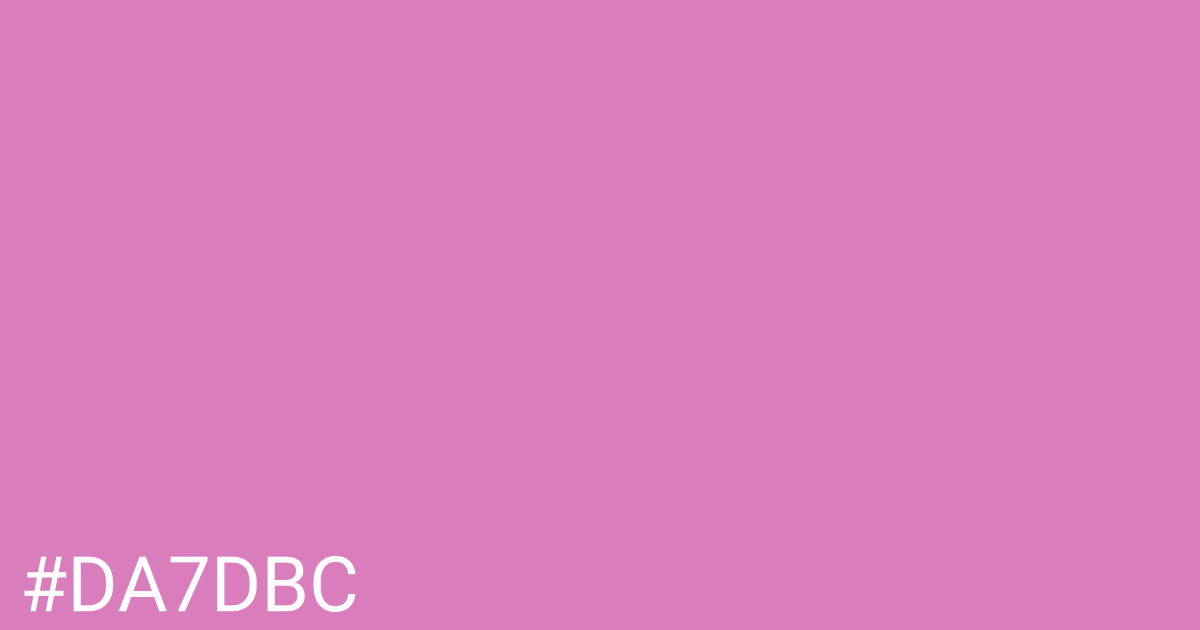 Hex color #da7dbc graphic