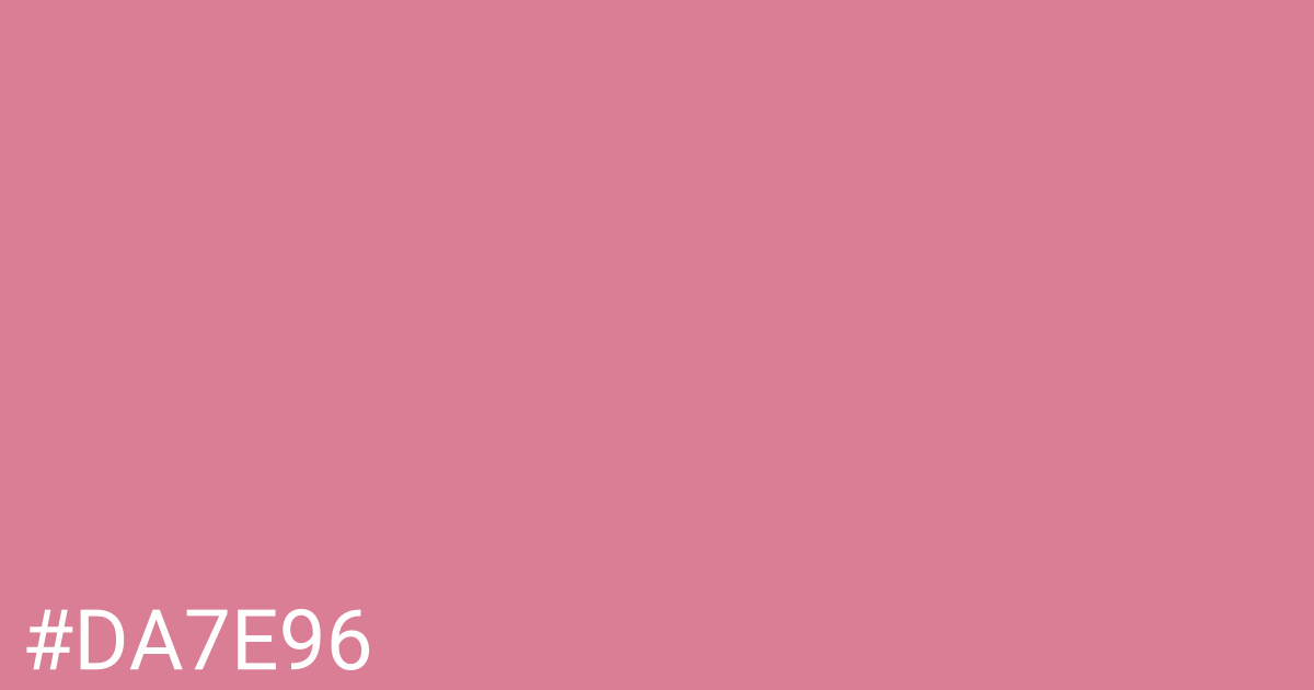 Hex color #da7e96 graphic
