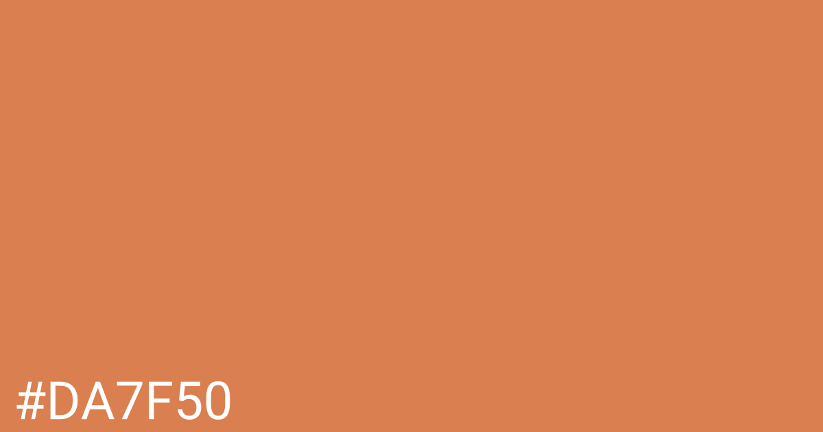 Hex color #da7f50 graphic