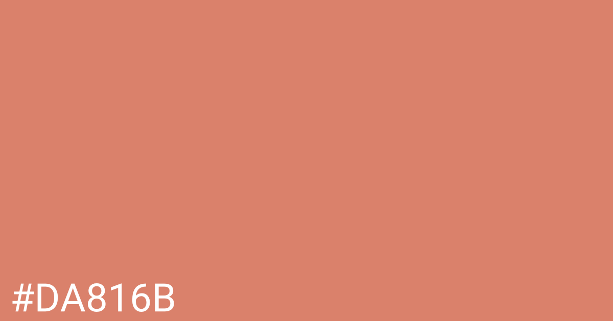 Hex color #da816b graphic