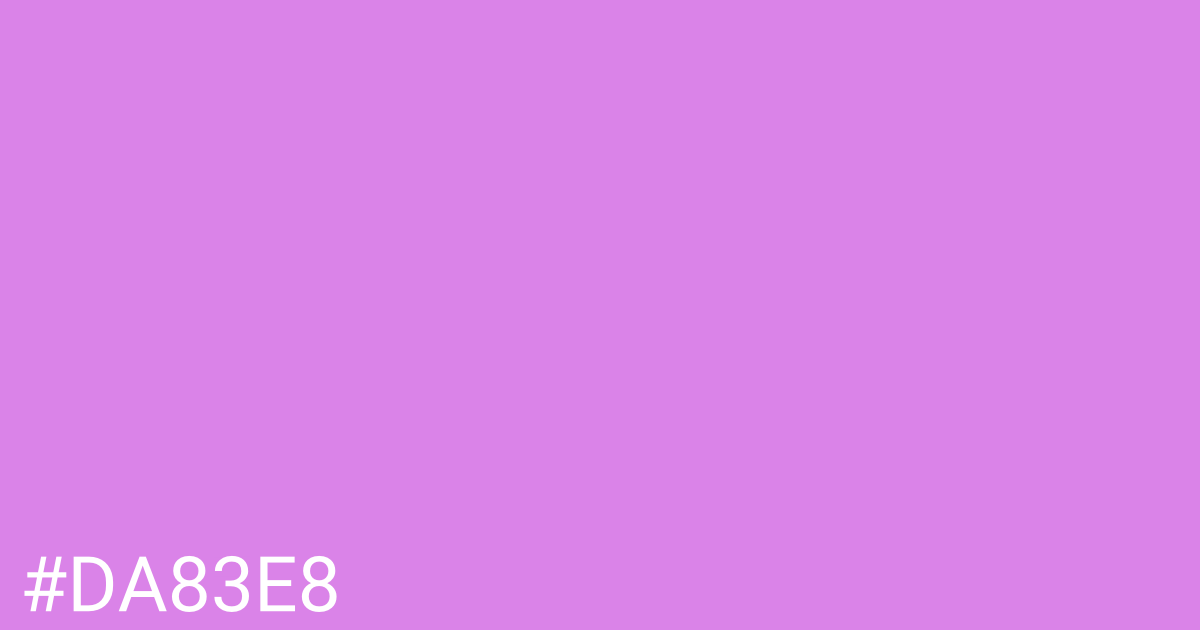 Hex color #da83e8 graphic