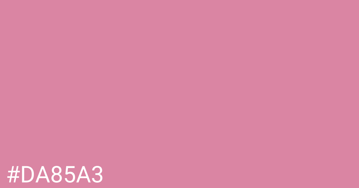 Hex color #da85a3 graphic