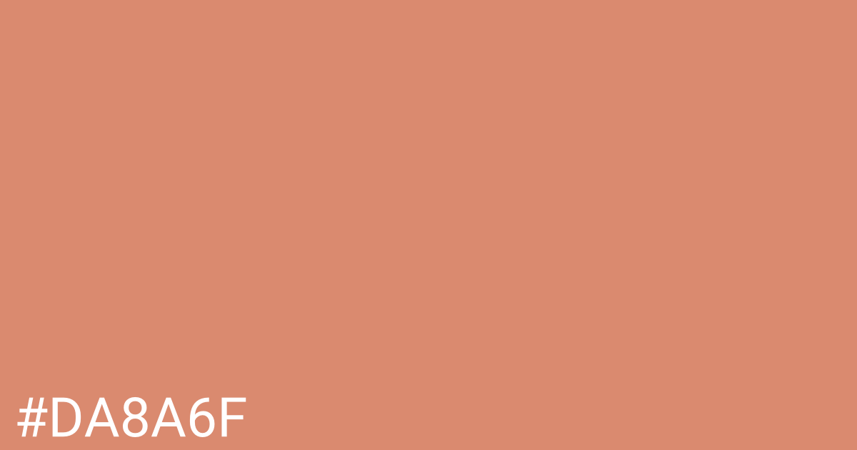 Hex color #da8a6f graphic