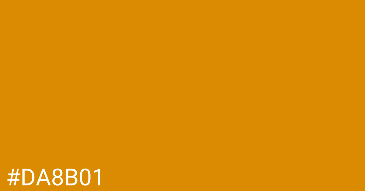 Hex color #da8b01 graphic