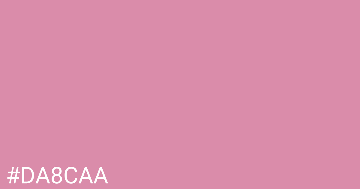 Hex color #da8caa graphic