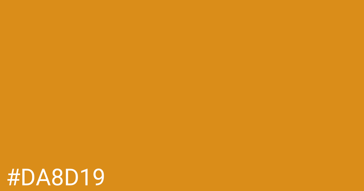 Hex color #da8d19 graphic
