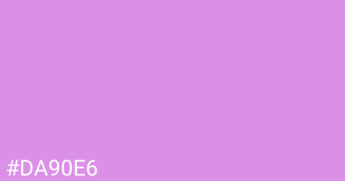 Hex color #da90e6 graphic