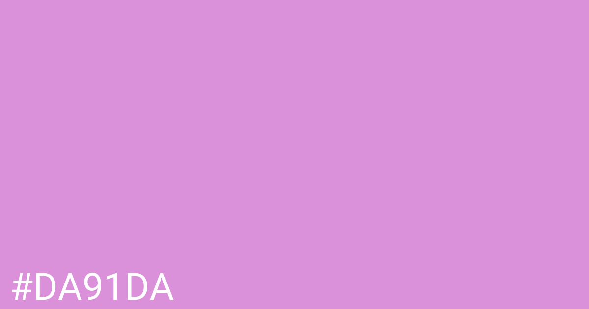 Hex color #da91da graphic