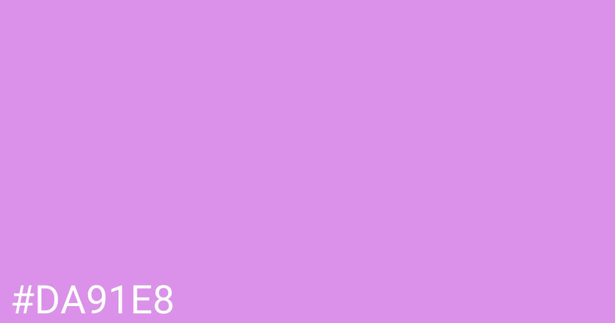 Hex color #da91e8 graphic