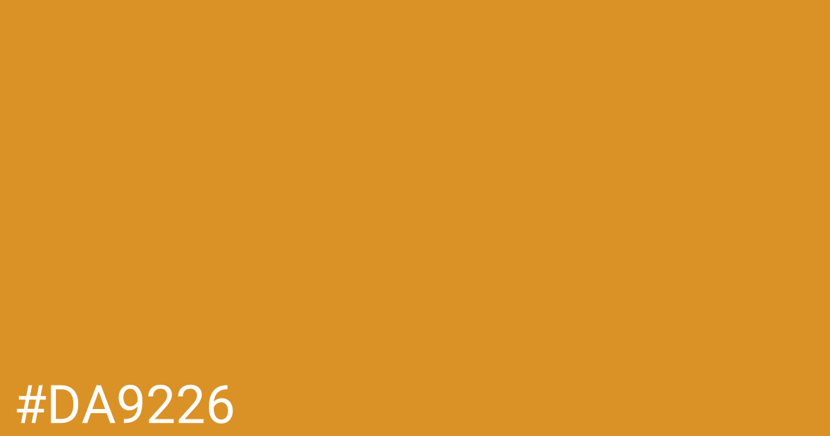 Hex color #da9226 graphic