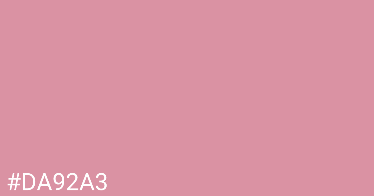 Hex color #da92a3 graphic