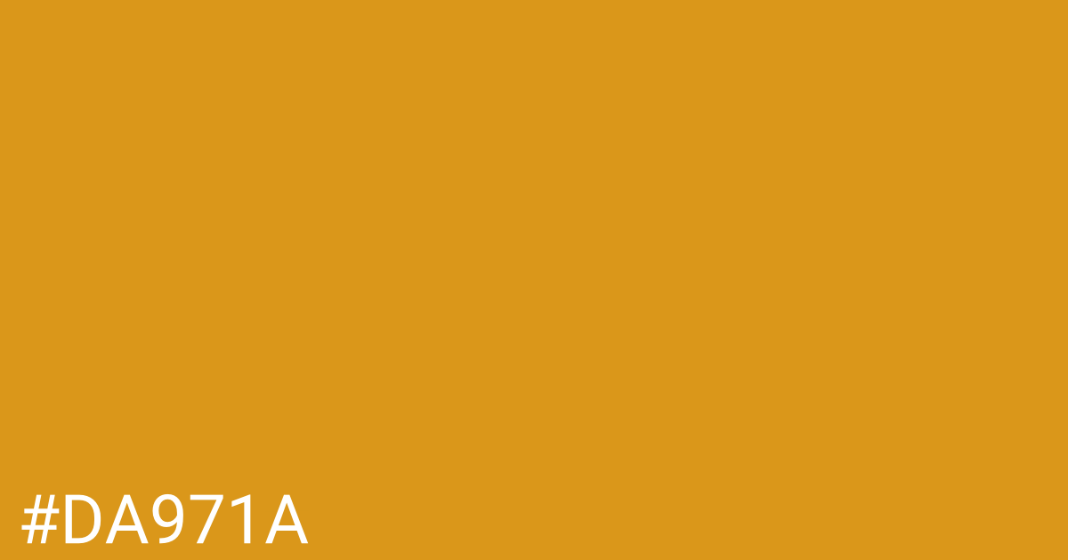 Hex color #da971a graphic
