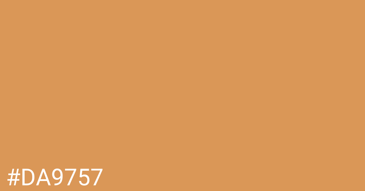 Hex color #da9757 graphic
