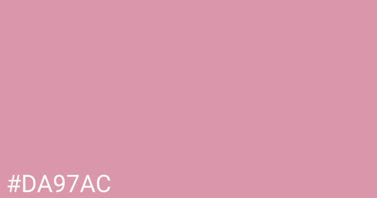 Hex color #da97ac graphic