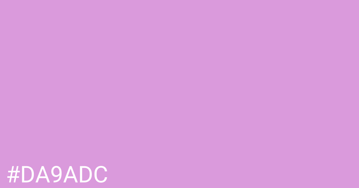 Hex color #da9adc graphic