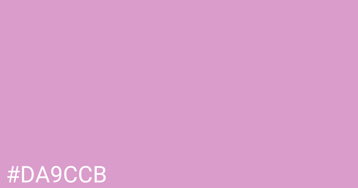 Hex color #da9ccb graphic