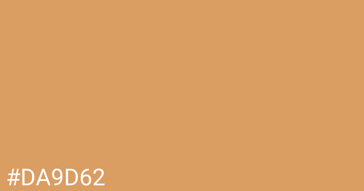 Hex color #da9d62 graphic