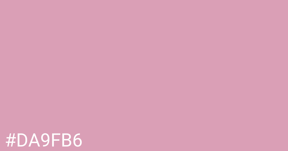 Hex color #da9fb6 graphic