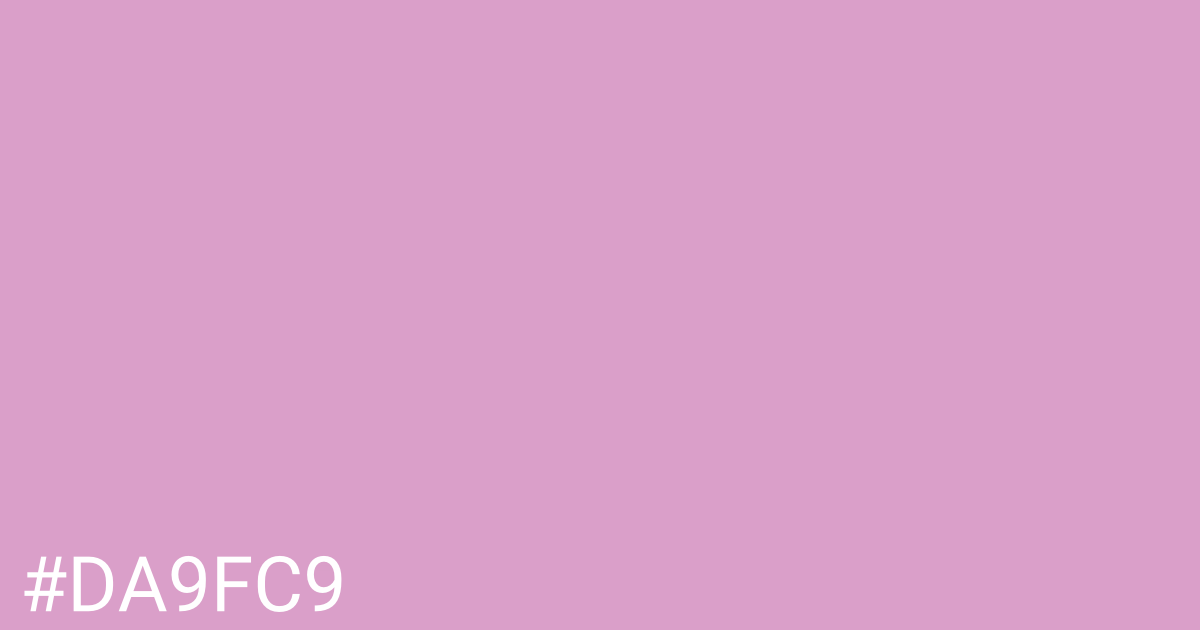 Hex color #da9fc9 graphic