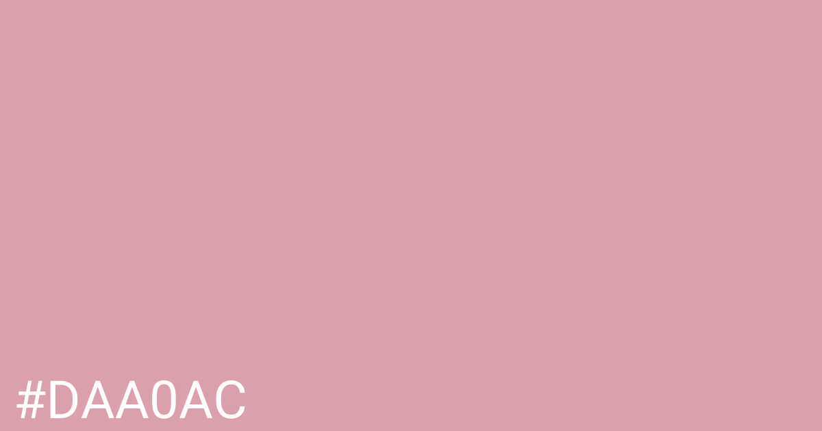 Hex color #daa0ac graphic