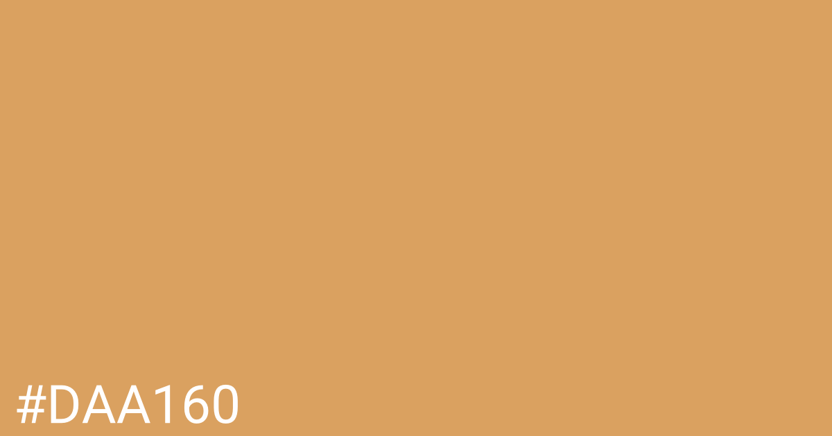 Hex color #daa160 graphic