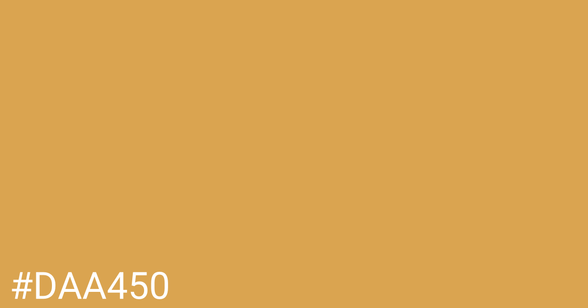 Hex color #daa450 graphic