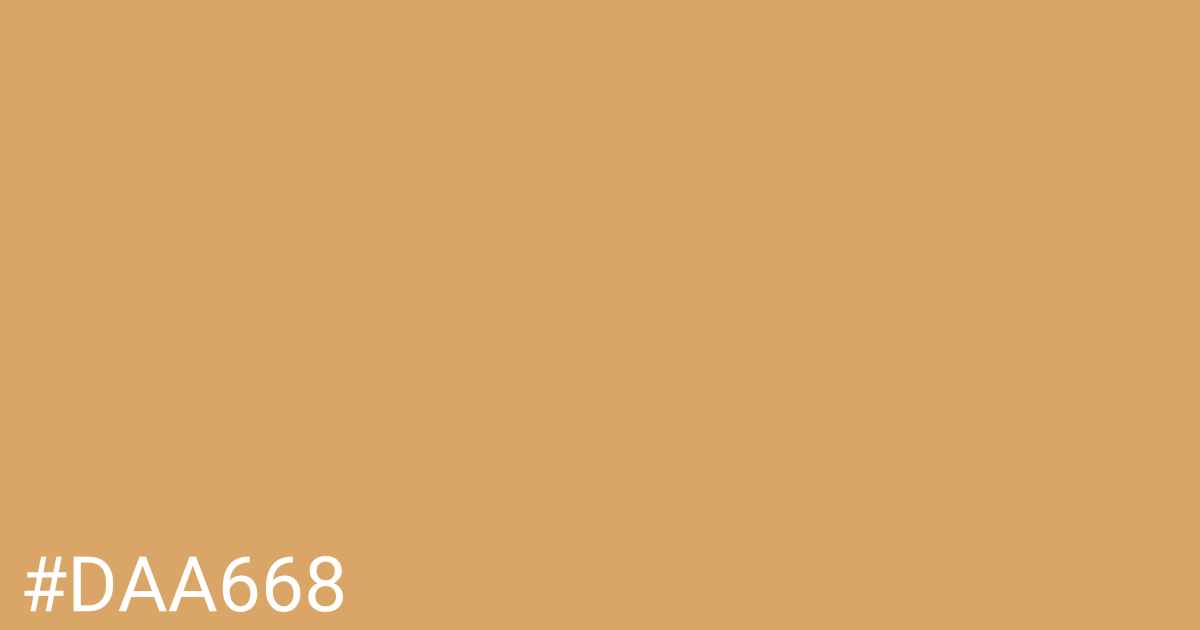 Hex color #daa668 graphic