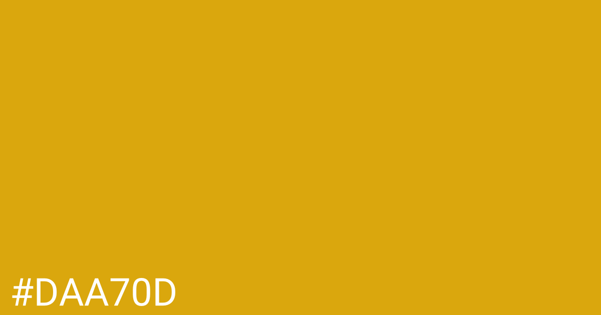 Hex color #daa70d graphic