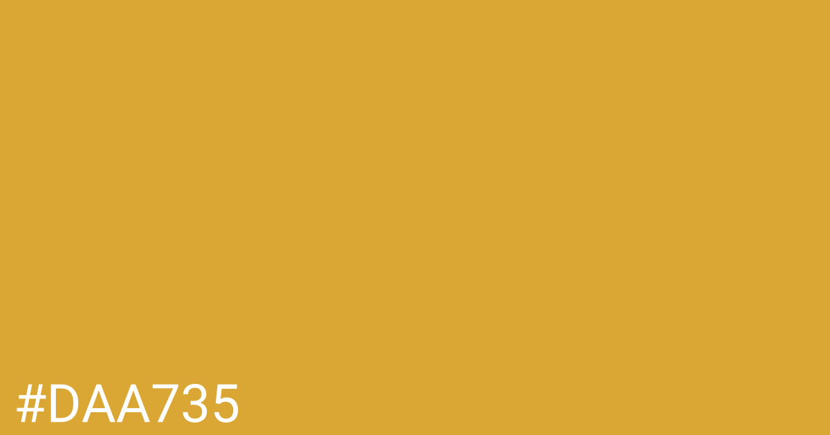 Hex color #daa735 graphic