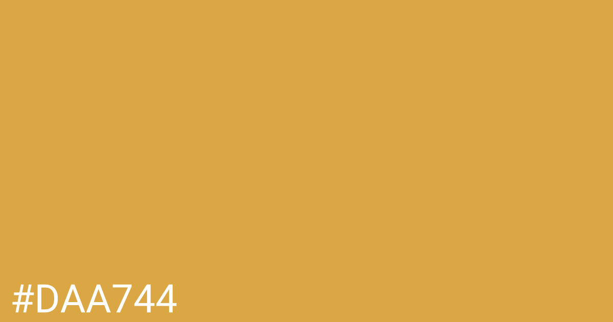 Hex color #daa744 graphic