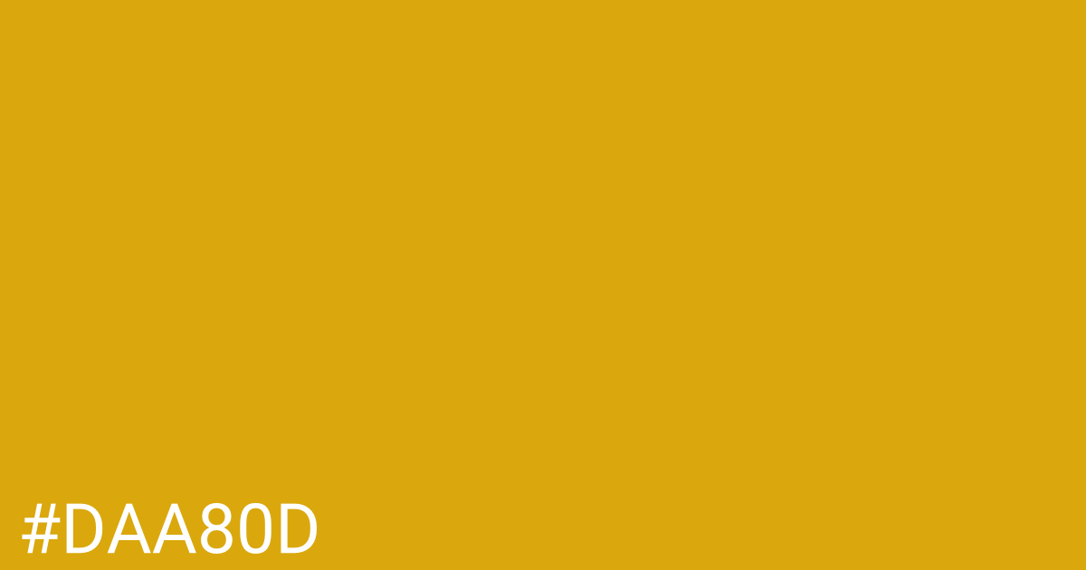Hex color #daa80d graphic