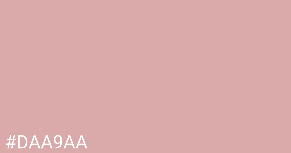 Hex color #daa9aa graphic