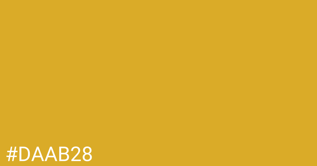 Hex color #daab28 graphic