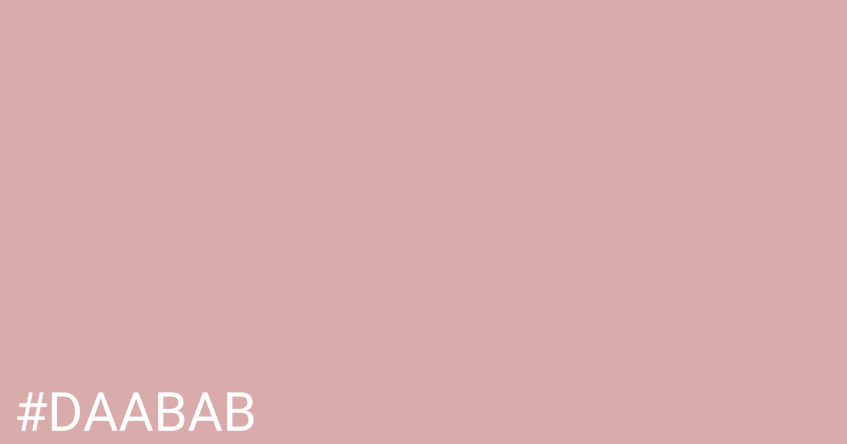 Hex color #daabab graphic