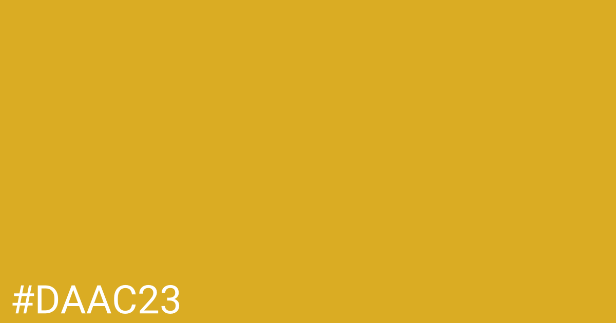 Hex color #daac23 graphic