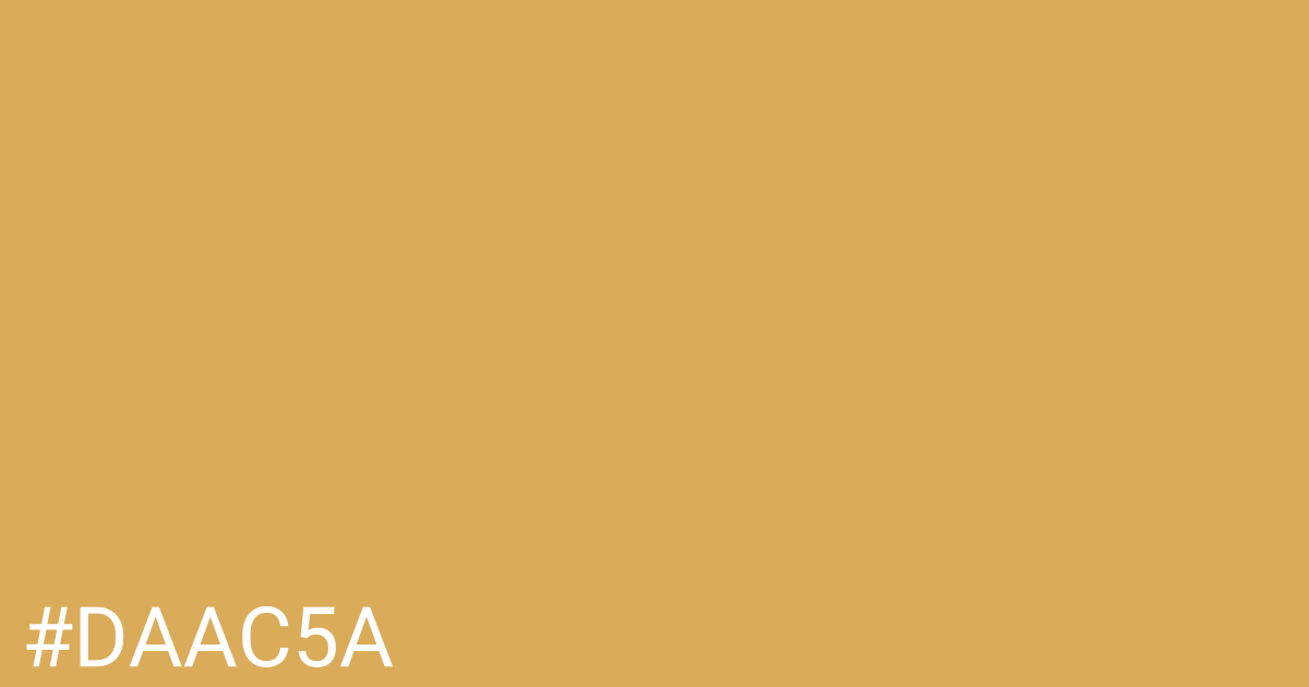 Hex color #daac5a graphic