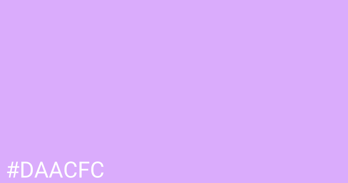 Hex color #daacfc graphic