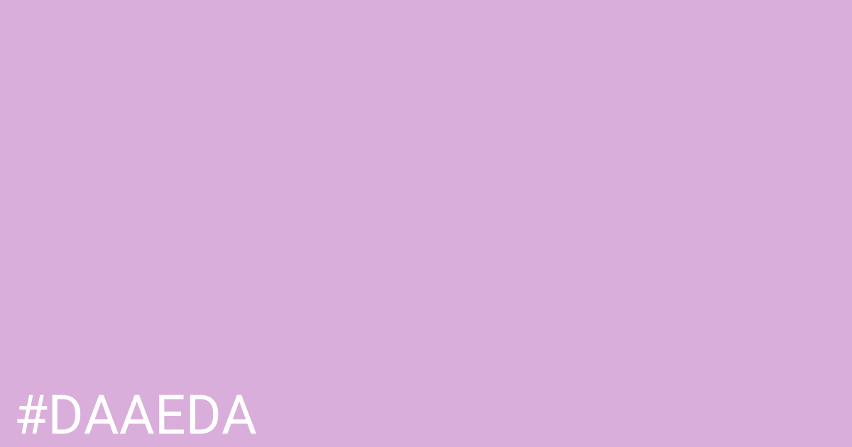 Hex color #daaeda graphic