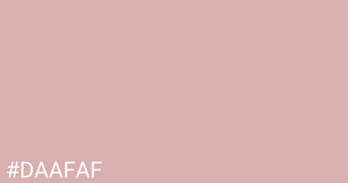 Hex color #daafaf graphic