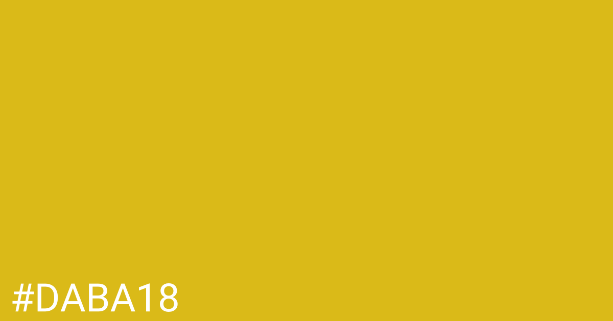 Hex color #daba18 graphic