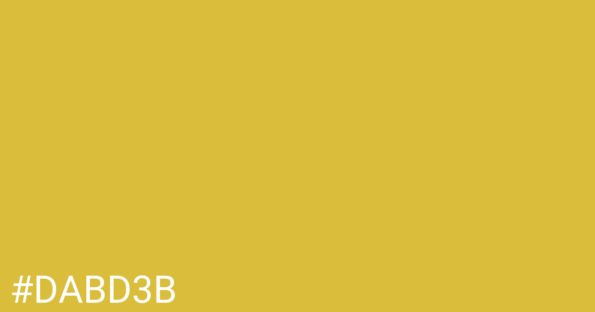 Hex color #dabd3b graphic