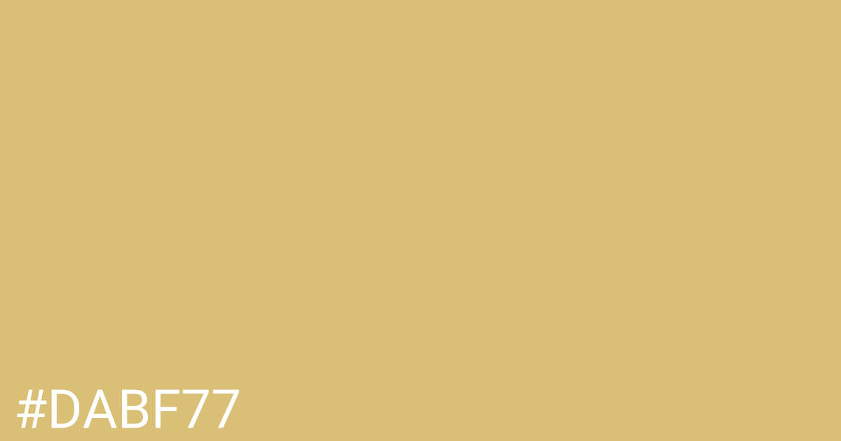 Hex color #dabf77 graphic