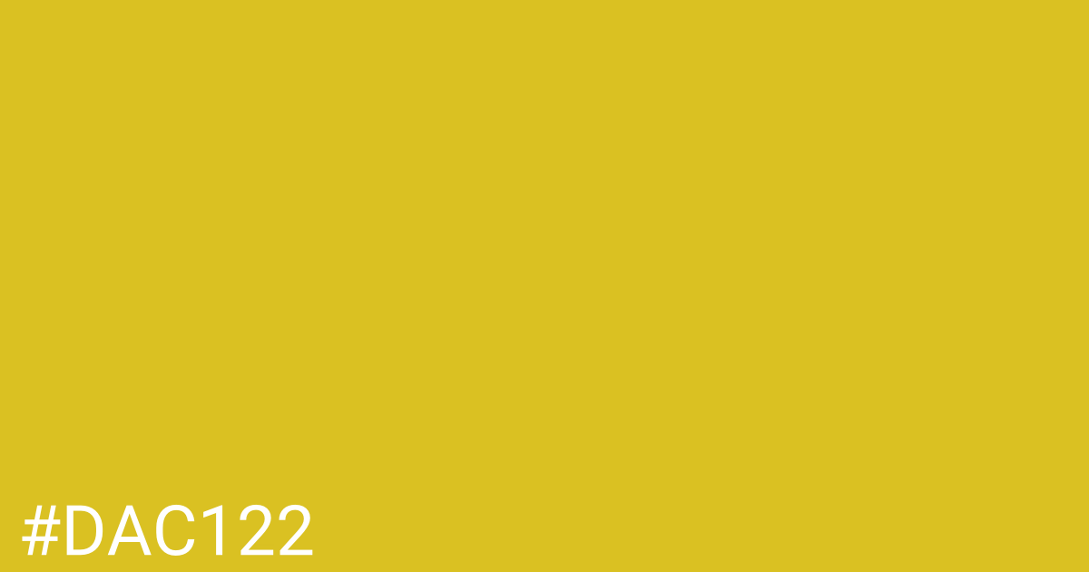Hex color #dac122 graphic