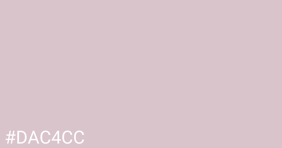 Hex color #dac4cc graphic