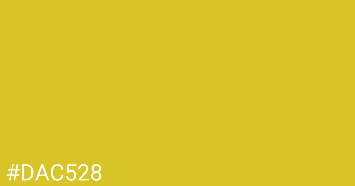Hex color #dac528 graphic