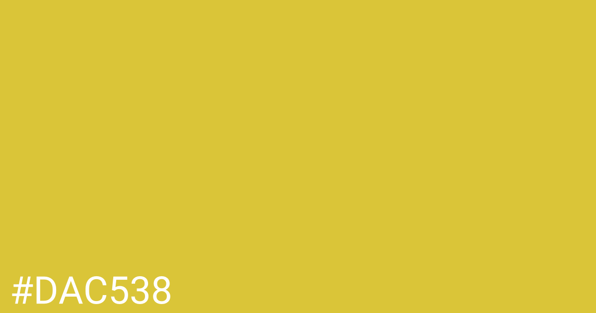 Hex color #dac538 graphic