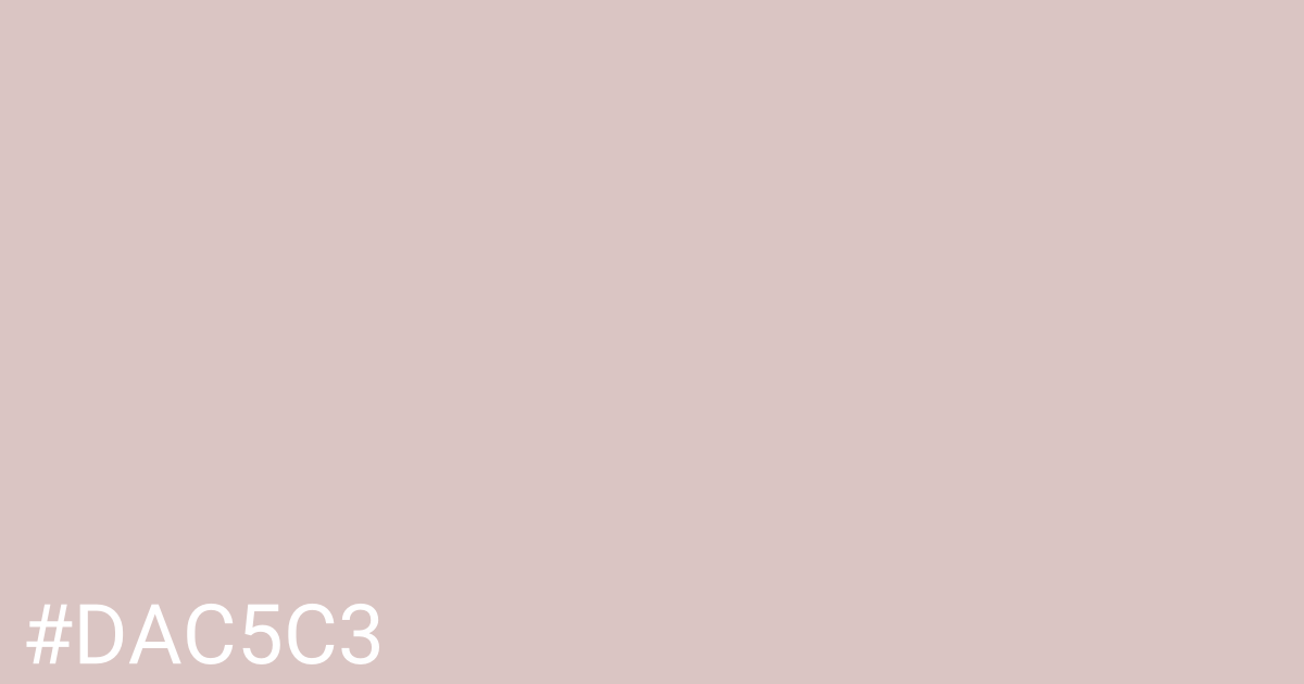 Hex color #dac5c3 graphic