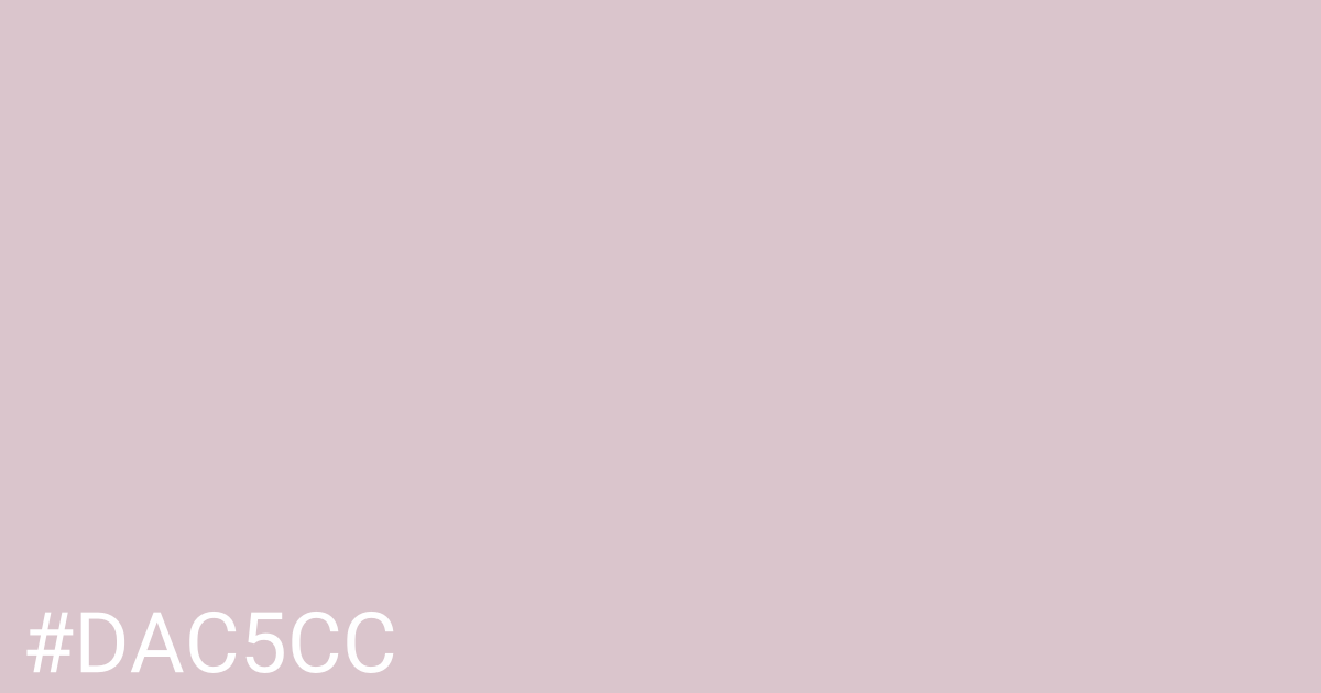 Hex color #dac5cc graphic